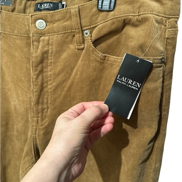 Lauren Ralph Lauren
Stretch Corduroy Mid-Rise Straight Pants Brown - Picture 6 of 6